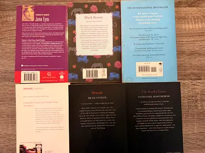 Collection of Classic Novels: Jane Eyre, Black Beauty, Dracula, The Scarlet Letter, and More
