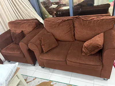 Used Dark brown 6 seat Sofa set-Abu Dhabi