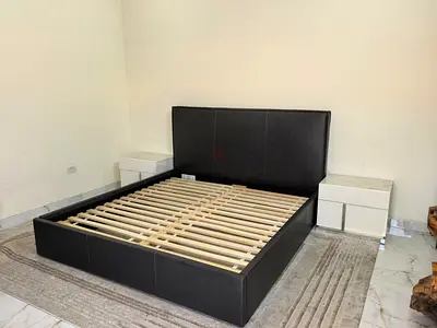 Crate barrel king bed frame