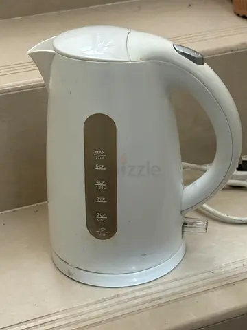 Used 1.7L Electric Kettle - White (Good Working Condition)