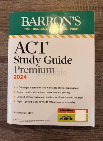 Barrons ACT Study Guide Premium 2024 - Complete Prep with 6 Practice Tests