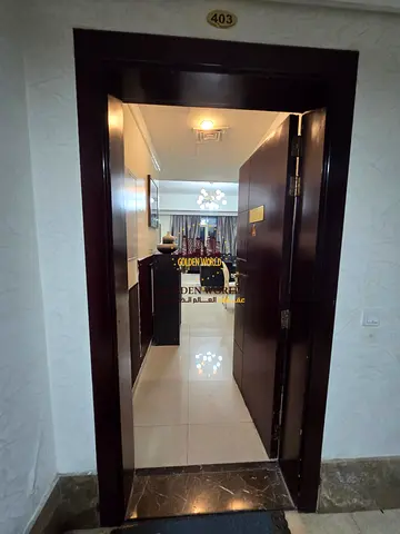2BR apartment in Al Taawun, Sharjah. Master room, back balcony, free AC, parking, gym card included. Prime location. AED 60K yearly, Tabby & Tamara av