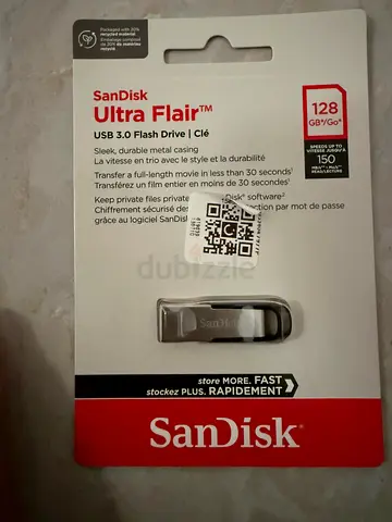 SanDisk Ultra Flair 128GB USB 3.0 Flash Drive - New in Pack