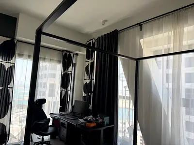 Curtain black out Grey / Black / Sheer (6pairs) Brand IKEA