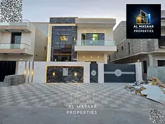 Luxury villa with 5 master bedrooms, majlis, living room, and central air conditioning. Price includ