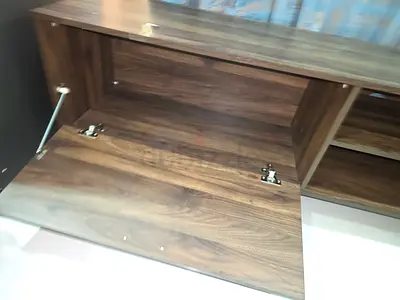 Wooden Storage Tv Table- Dark Walnut Finish