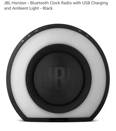 JBL Horizon Bluetooth Clock Radio with USB Charging and Ambient Light - Black