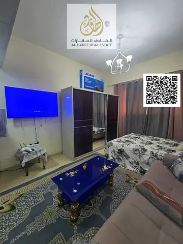**ستوديو مفروش للإيجار الشهري بعجمان – أبراج الياسمين | مقابل عجمان سيتي سنتر**  فرصة مميزة للسكن في ستوديو مفروش فرش نظيف جداً ومرتب، داخل أبراج اليا