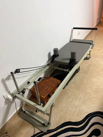 Pilates Reformer Machine with Springs and Footbar - Good Condition