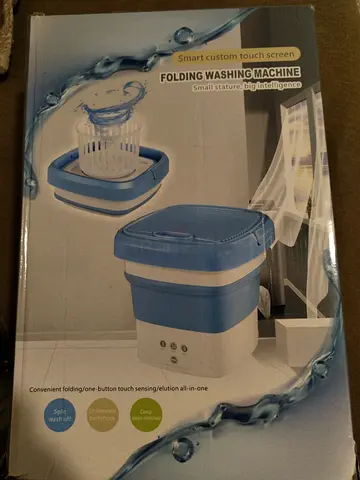 Portable Foldable Mini Washing Machine - Compact Travel Laundry Washer