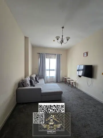 Furnished 1-Bedroom Apartment with Large Hall & 2 Bathrooms — Prime Location