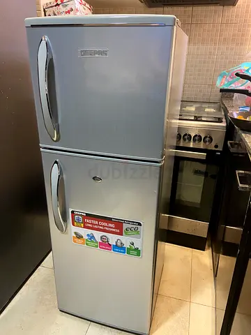 Silver Top Freezer Refrigerator - Good Condition