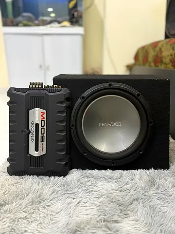 KENWOOD SUBWOOFER KFC-W3012 1200W MAX WITH KENWOOD 4CH AMPLIFIER KAC-M645 500W FOR SALE