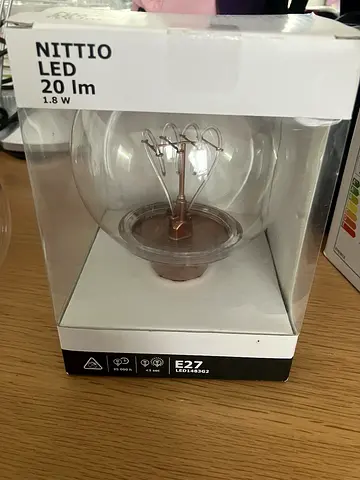 BRAND NEW Decorative LED Bulb (IKEA NITTIO E27)