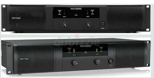 Behringer NX1000 Power Amplifier - Rackmount, Good Working Condition