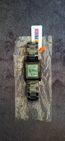 Skmei 1815 Azan Mens digital black metal bracelet waach - new with tag