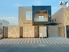 For rent: Modern villa in Al Zahiyah, Ajman - first occupancy (two floors + roof) - prime location b