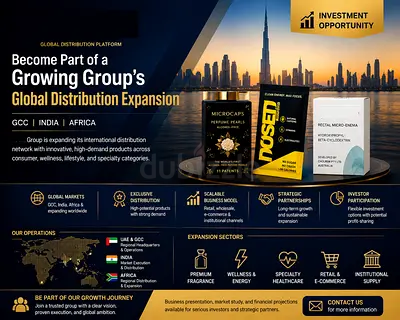 Become Part of Growing Group’s Global Distribution Expansion  UAE-based Group is seeking strategic i