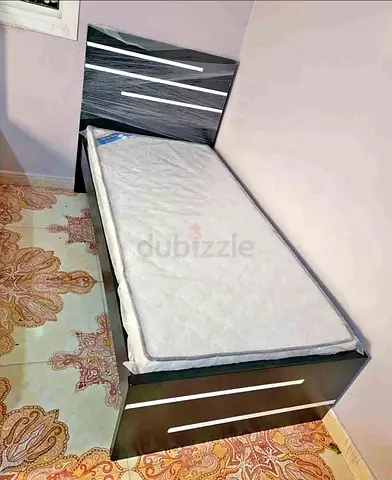 BRAND NEW SINGLE MDF BED WITH MATTRESS AVAILABLE
