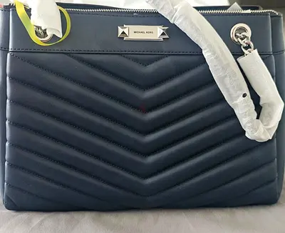 Michael Kors Quilted Navy Shoulder Bag - New