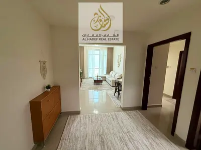 للإيجار الشهري 🔥 شقة غرفة وصالة مفروشة – كورنيش عجمان  🔥 أول ساكن 🔥  📍 النخيل 2 – برج الاتحاد 📍 مقابل فندق باهي قصر عجمان والفيرمونت مباشرة  ✨ فر