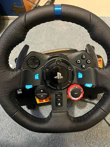 Logitech g29 wheel with foldable racing cockpit and f1 mod and stickers please message don’t call