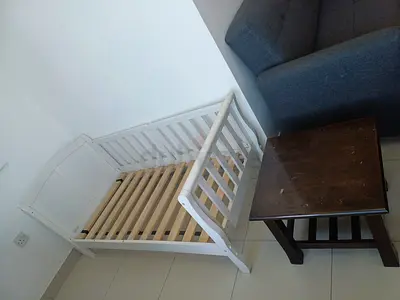 Baby Cot with mattress and Table