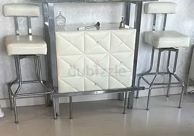 Bar with stools