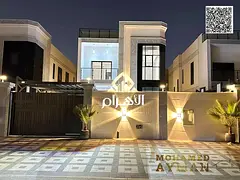 A villa with 5 master bedrooms in Al Rawda 3, featuring a private pool, modern design