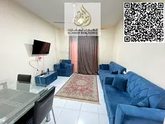 One bedroom and living room with brand new, well-furnished furniture Separate, modern kitchen + balc