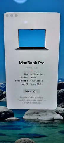 MacBook pro m1 16inch