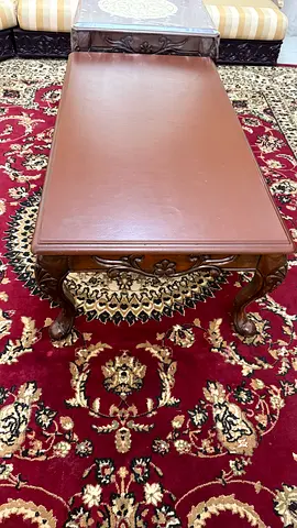 Solid Wood Carved Coffee Tabl