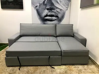 IKEA BARSLOV L shape 3-seater sofa with chaise longue