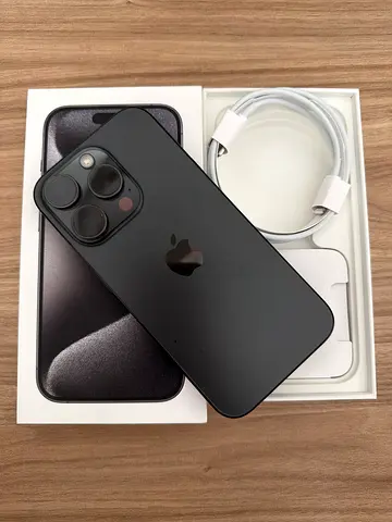 iPhone 15 Pro Max 256GB - Black Titanium (With Box  Charger) Very Good Condition