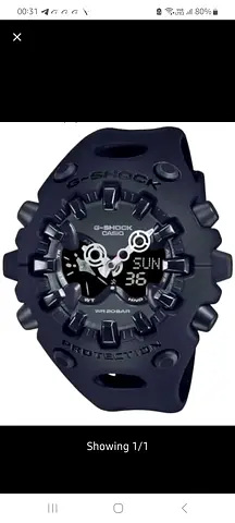 Casio G-Shock Black Mens Watch - Tough, Water Resistant