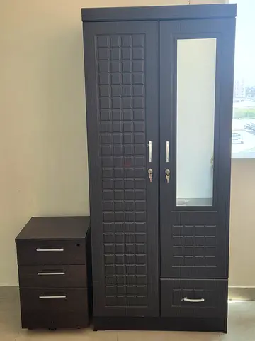 2 Door wooden wardrobe cabinet @290/- @Nakheel @RAK - Orignal price AED 329