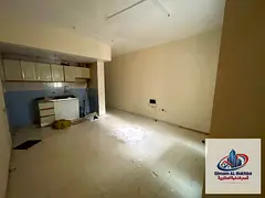 For annual rent: Largest studio apartment in Sharjah, Al Qulaya area. Open view, central air conditi