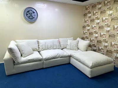 Same like new condition marina home luscious sofa with footstool