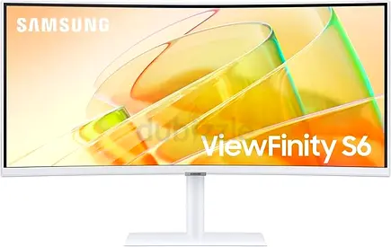 Samsung ViewFinity S6 (S65TC) 34-inch Ultrawide Curved Monitor (White)