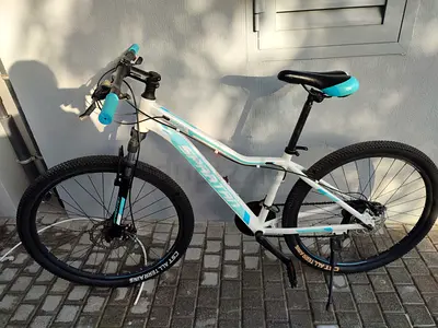 Two bicycles (one with kids seat)