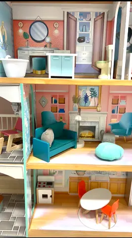 Just AED 300 for a AED 990 worth KidKraft Dahlia Mansion Wooden Dollhouse - Fully Assembled