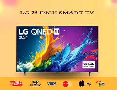 LG 75 Inch QNED 4K Smart TV | AI Magic remote HDR10 webOS24 75QNED80 | Free Delivery