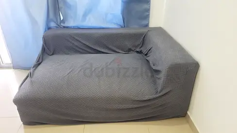 Three seater Sofa with Removable Grey Cover - Good Condition