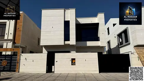 A distinctive villa in a strategic location close to the park and mosque, with 6 master bedrooms and a roof, and just minutes away from Sheikh Mohamme
