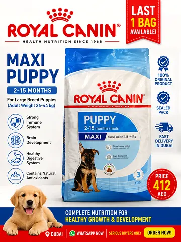 Royal Canin Maxi Puppy Original – Last Bag Available