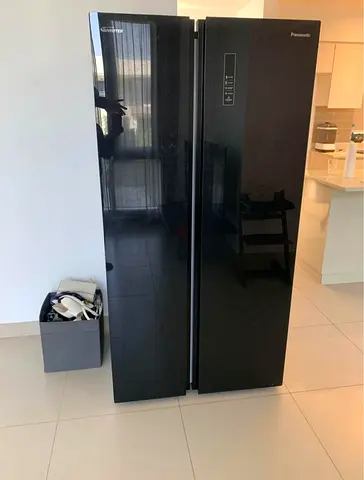 PANASONIC Black side by side fridge freezer Exellent Condition