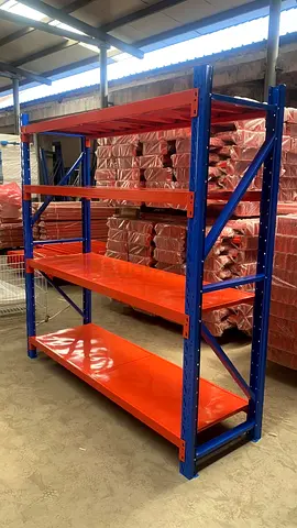 Heavy Duty Industrial Steel Warehouse Rack - 4 Shelf Pallet Storage Unit 200/60/150cm