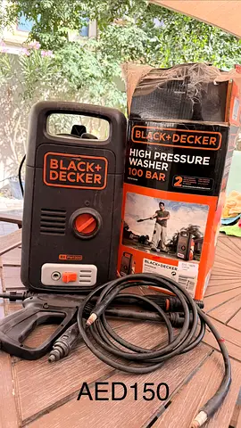 Black+Decker 100 Bar High Pressure Washer - Used, Complete with Hose  Gun