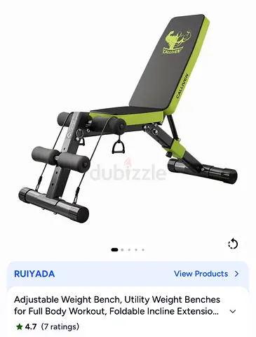 Adjustable Foldable Weight Bench – Incline/Decline Utility Bench