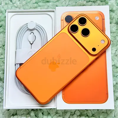 IPHONE 17 PRO MAX 256GB STORAGE ORANGE TITANIUM